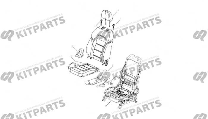 Детали водительского кресла [GB\GS(MANUAL,6-DIREC] Geely