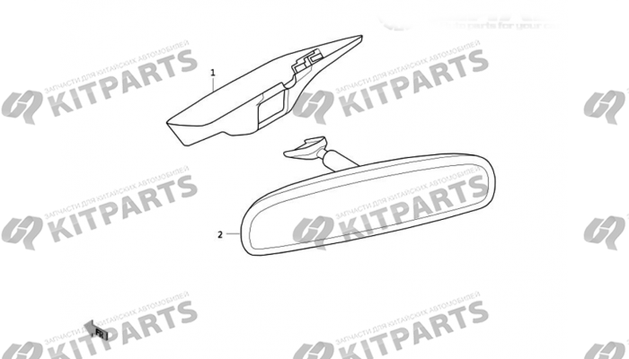 Внутреннее зеркало заднего вида Haval Wingle 7