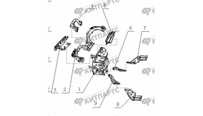 Воздуховоды BYD F3 (F3R)