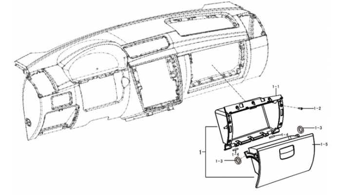 Ящик перчаточный Lifan Breez