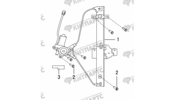 Стеклоподъемник задней двери Great Wall Hover H5