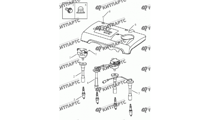 Свечи зажигания (1.8L) Geely