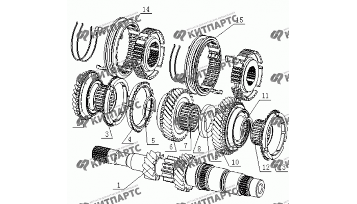 Вал первичный Geely MK